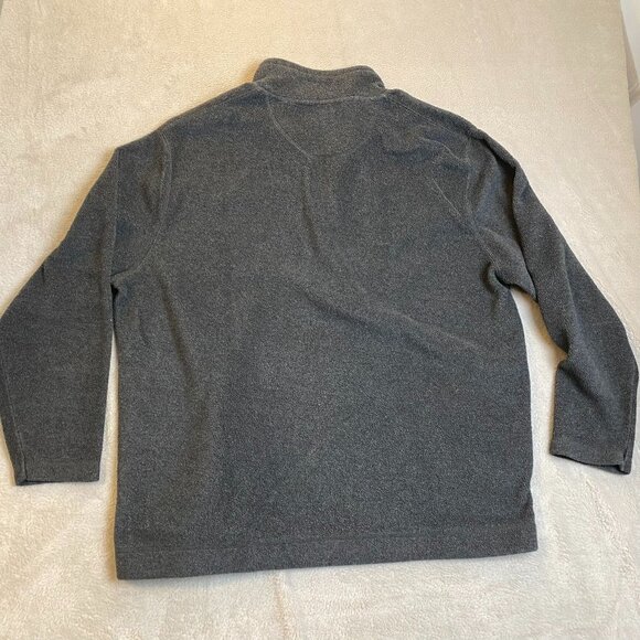 St. Johns Bay Mens 1/4 Zip Pullover Sweater By Sevenly Size 2XL Gray Fleece With - Picture 9 of 9